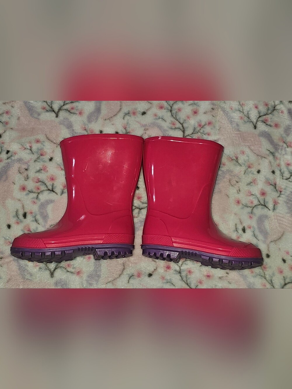 Bright Pink Kids' Rain Boots